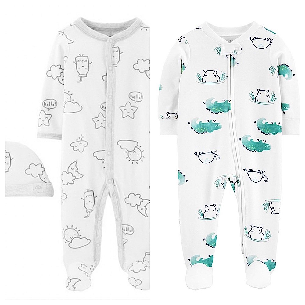 NWT Bundle of 2 Carter’s Footies / Sleepers, Size 6M